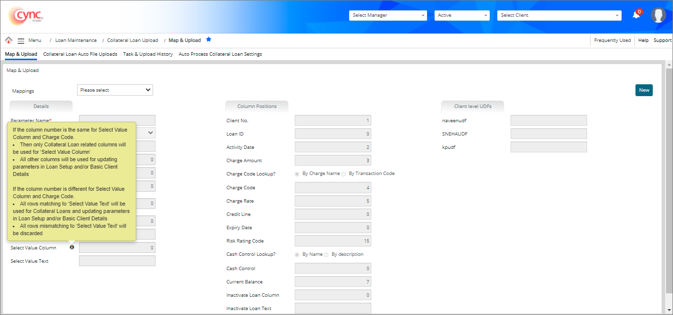 Map and upload page